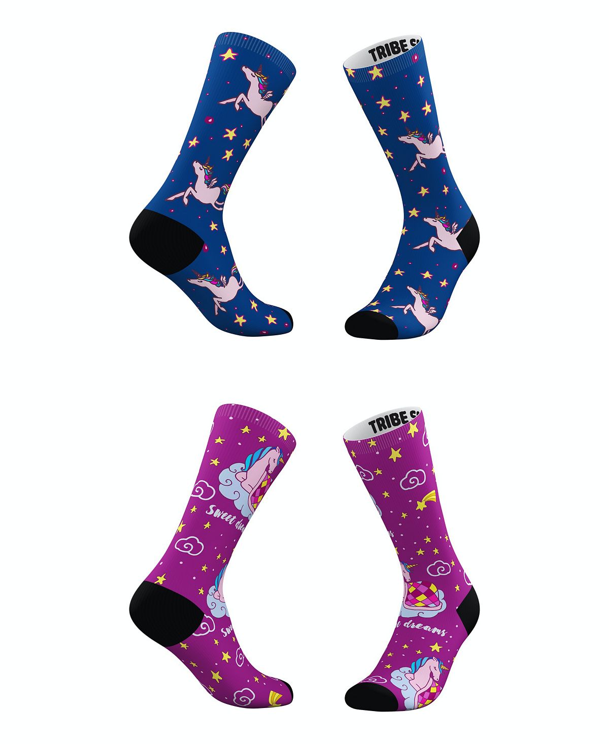 Мужские и женские носки Dreamy Unicorn, набор из 2 шт. Tribe Socks colgate zigzag tooth brush medium 3 pack value pack assorted color