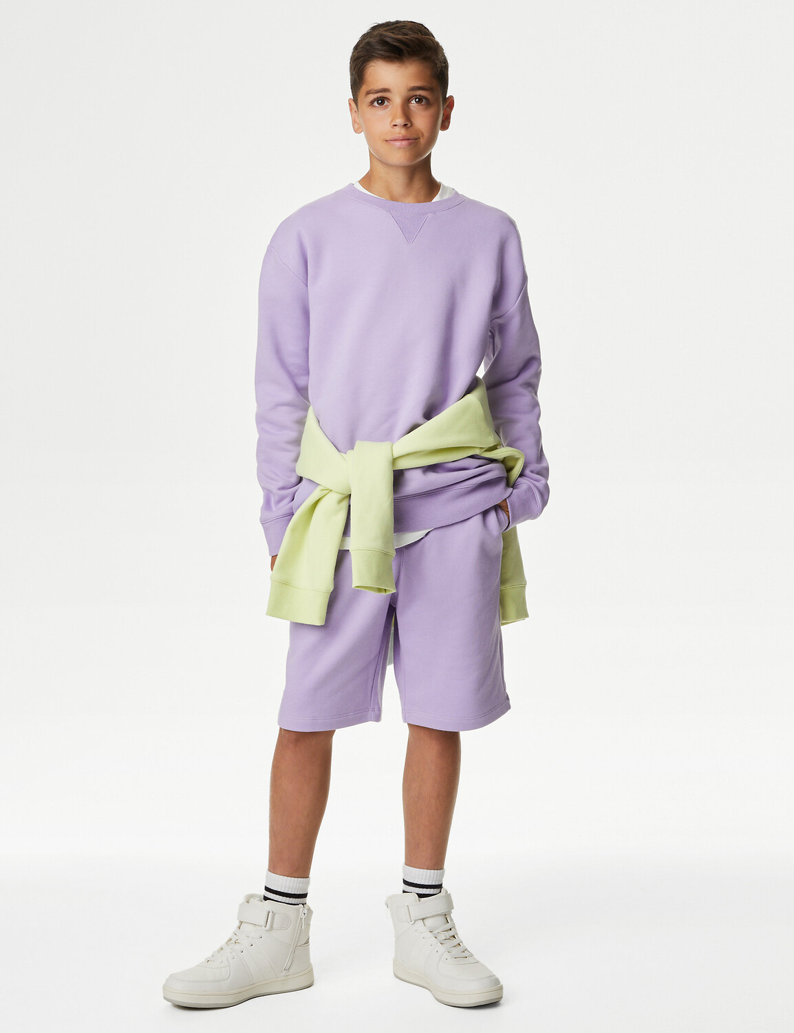 

Шорты из хлопка (6–16 лет) Marks & Spencer, сирень