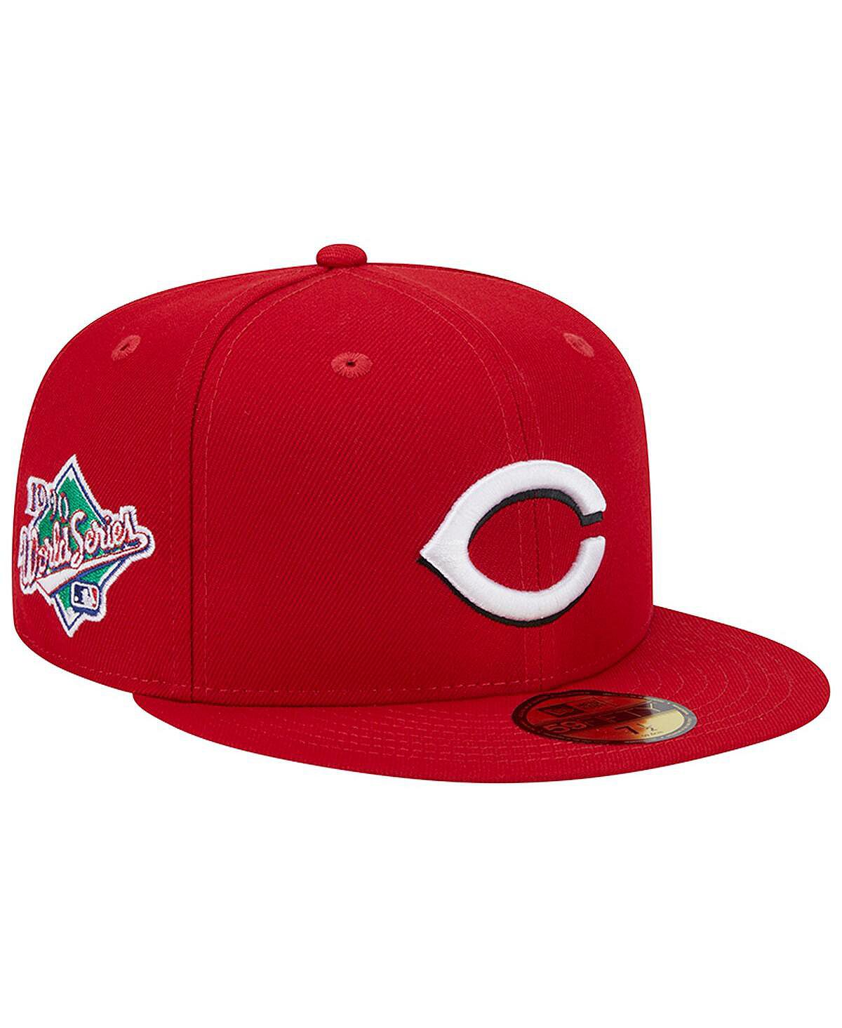 

Мужская красная приталенная шляпа Cincinnati Reds 1990 World Series Team Color 59FIFTY New Era