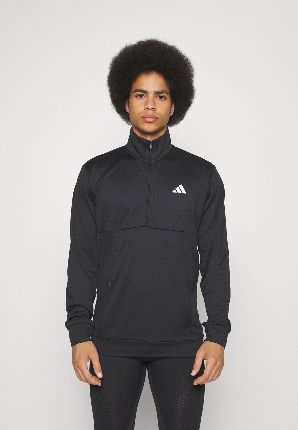 

Толстовка adidas Performance Молния 1/4, цвет black/white