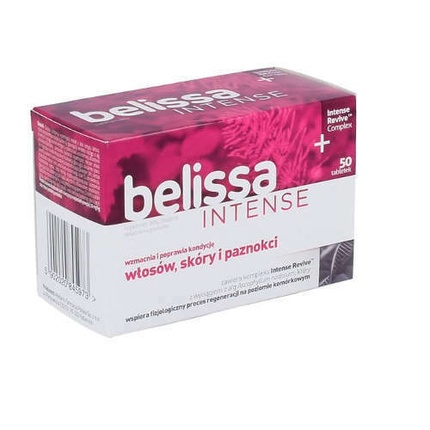 цена Belissa Intense для волос, кожи и ногтей, 50 таблеток, Aflofarm