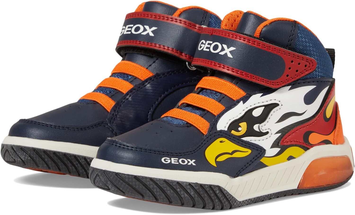 

Кроссовки Geox Kids Inek Boy 27, цвет Navy/Orange