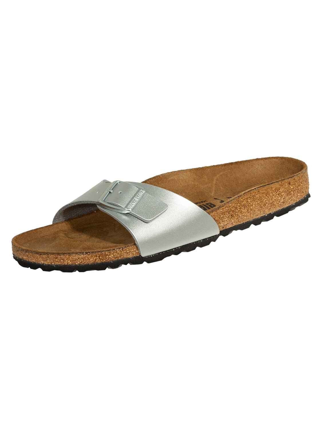 цена Сандалии Birkenstock Madrid BF Schmale Weite, серебряный