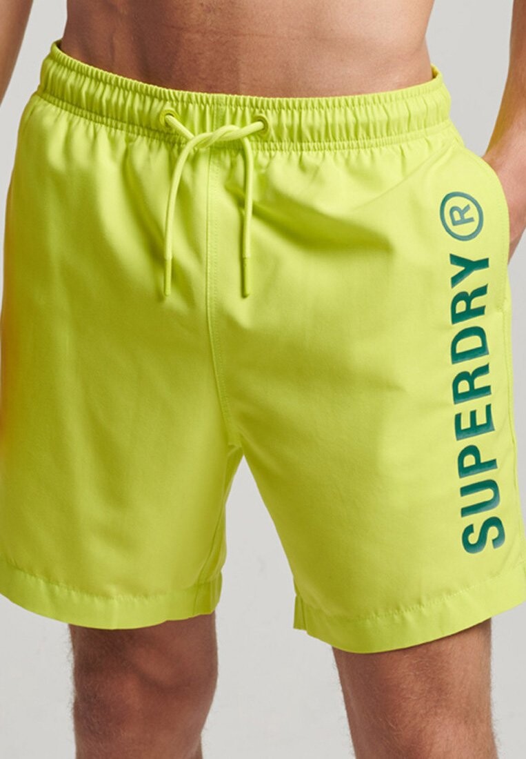

Шорты для плавания CORE SPORT Superdry, цвет electric lime