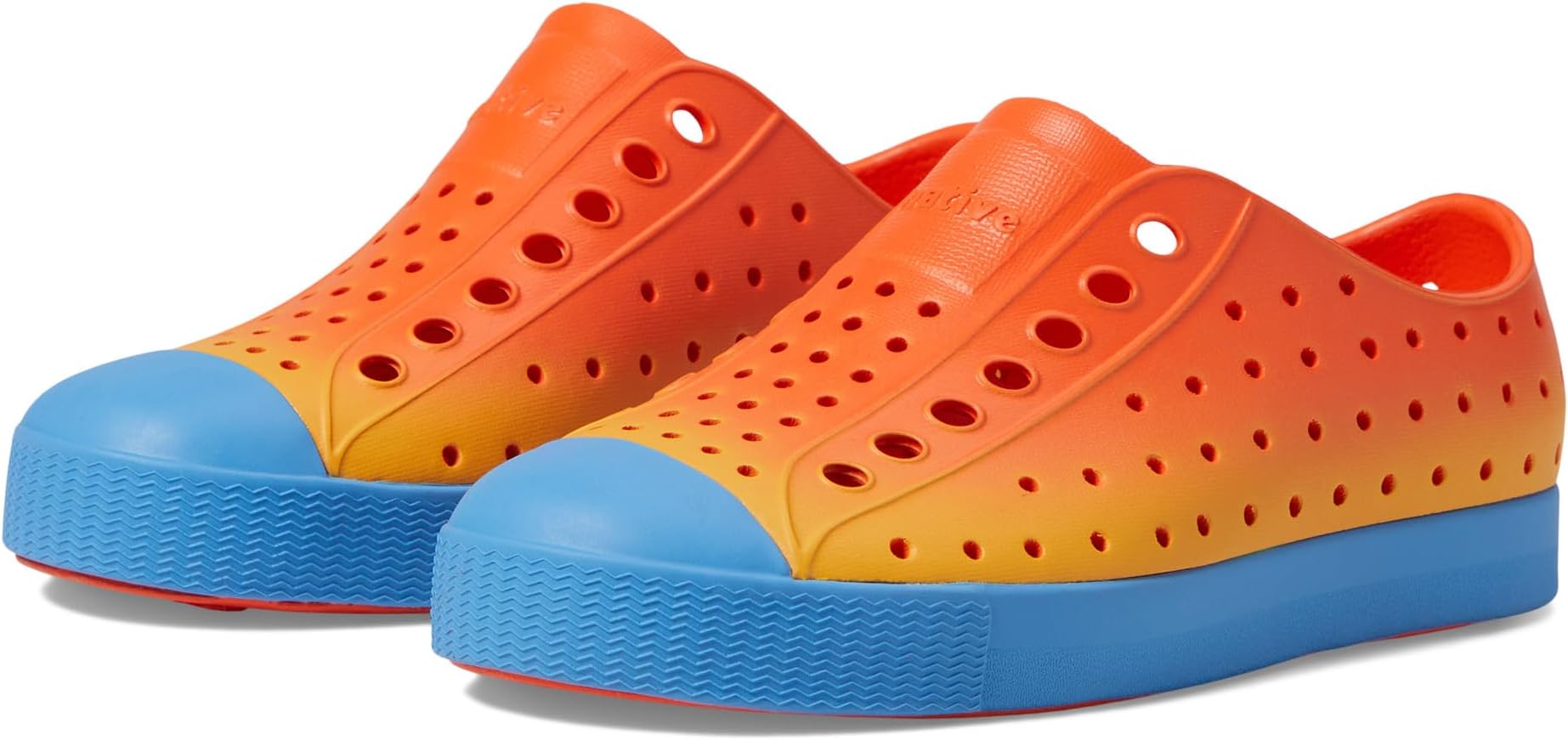 Кроссовки Jefferson Sugarlite Ombre Native Shoes Kids, цвет LaFlame Orange/Resting Blue/LaFlame Spicy Ombre