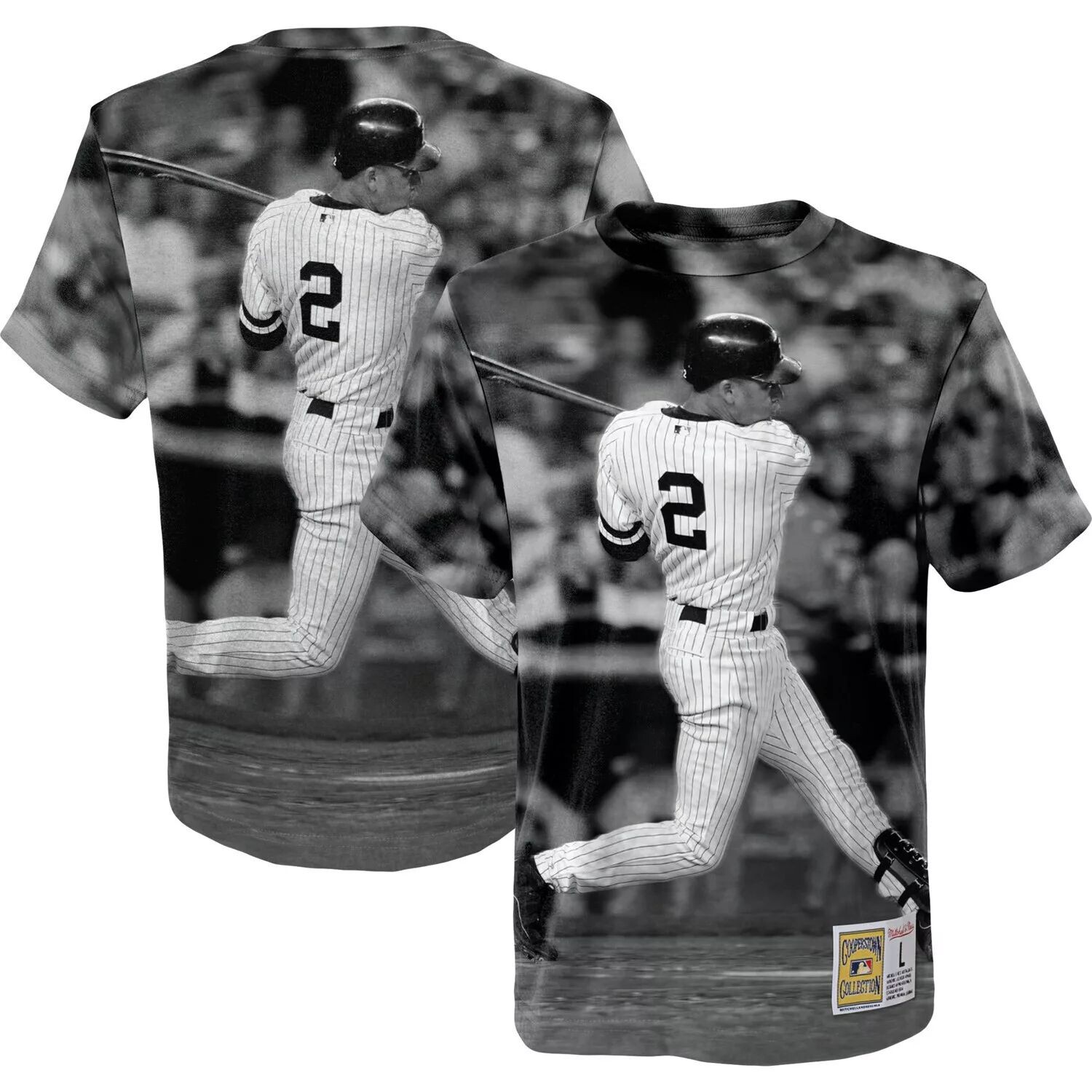 

Молодежная белая сублимированная футболка игрока Mitchell & Ness Derek Jeter New York Yankees Unbranded