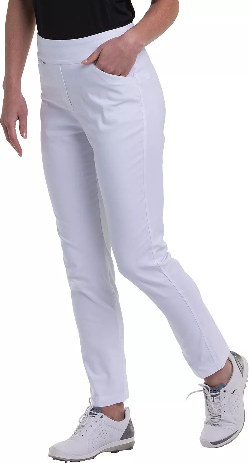 Женские брюки Ep New York 39,5 дюймов с застежкой до щиколотки, белый