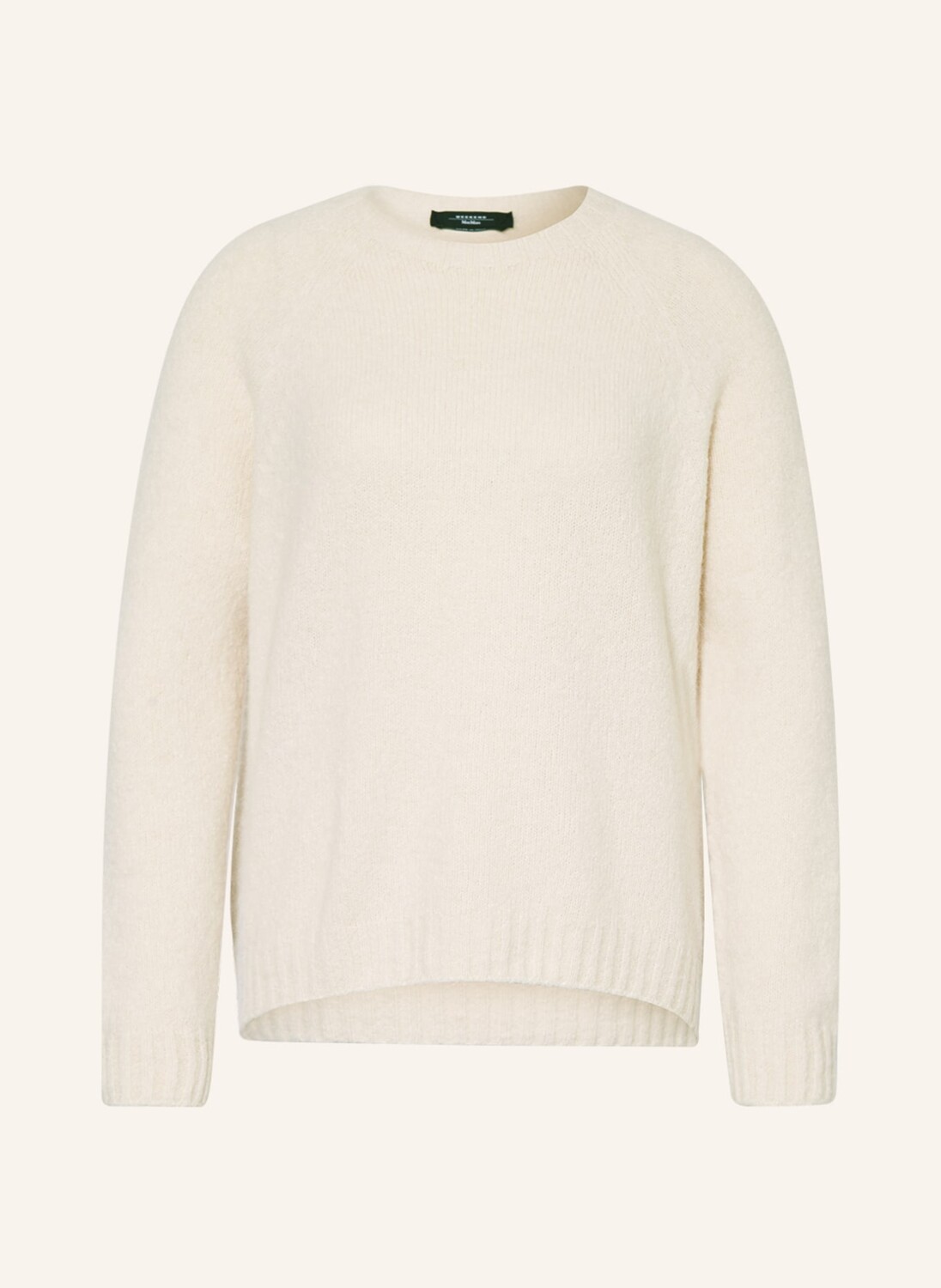 

Свитер WEEKEND MaxMara GHIACCI mit Alpaka, кремовый, Бежевый
