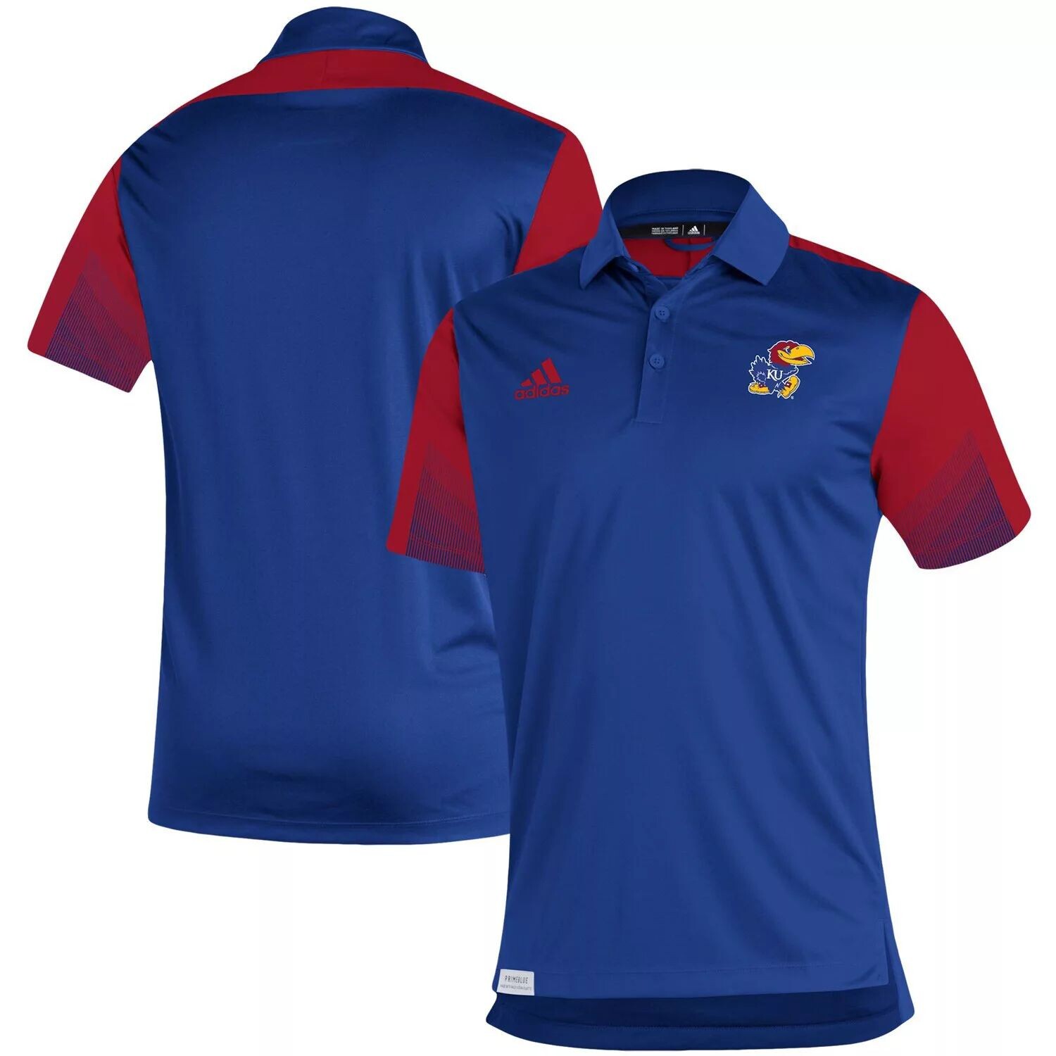 

Мужская рубашка-поло adidas Royal Kansas Jayhawks 2021 Sideline Primeblue