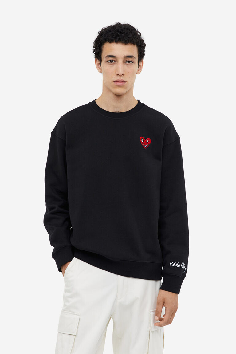 

Толстовка свободного кроя H&M, черный