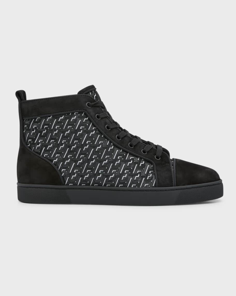 

Мужские замшевые высокие кроссовки Louis Orlato с монограммой Christian Louboutin