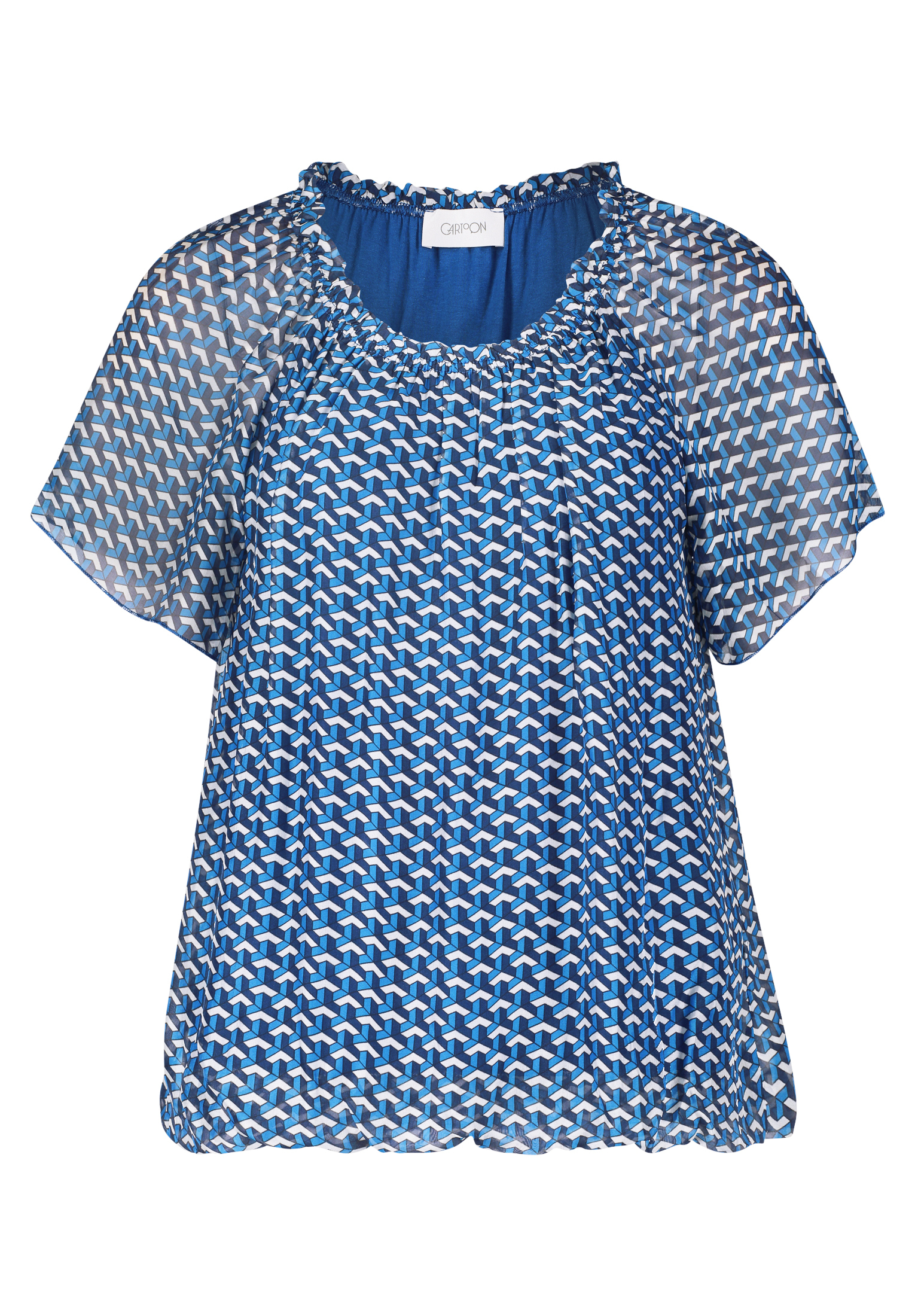 Блуза CARTOON Casual mit Muster, синий