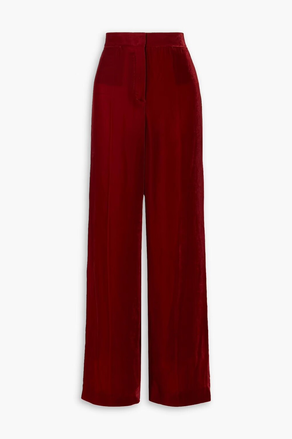 

Бархатные брюки прямого кроя Stella Mccartney, бордовый