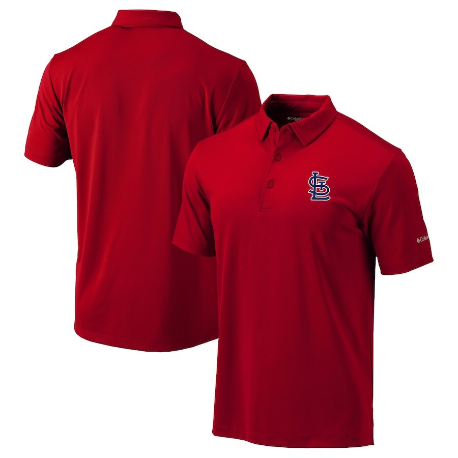

Поло с коротким рукавом Columbia St Louis Cardinals, красный