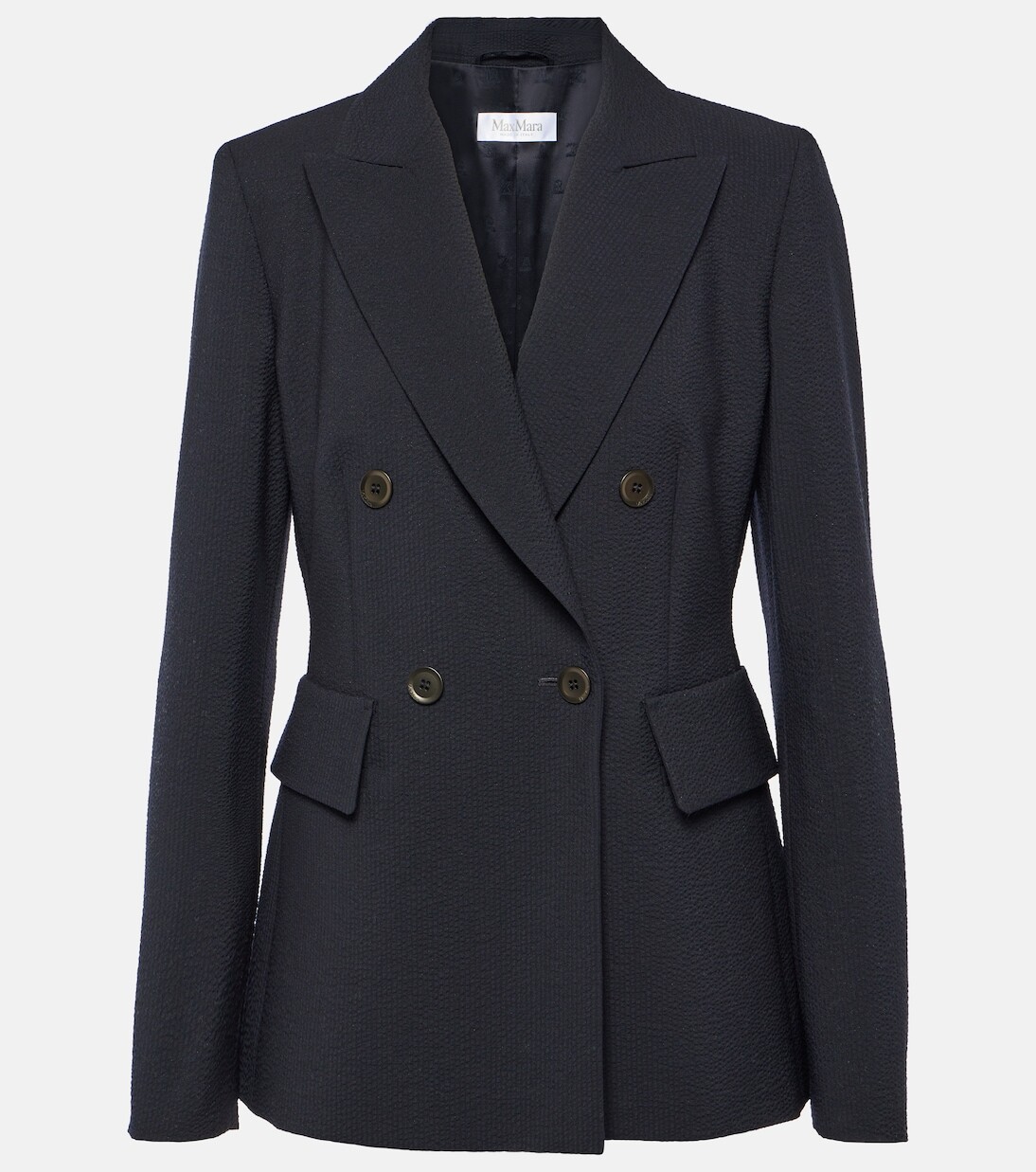 

Блейзер albero из жатого хлопка Max Mara, синий