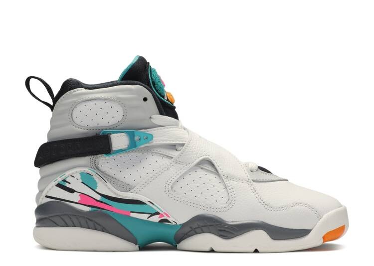 

Кроссовки AIR JORDAN 8 RETRO GS 'SOUTH BEACH', белый