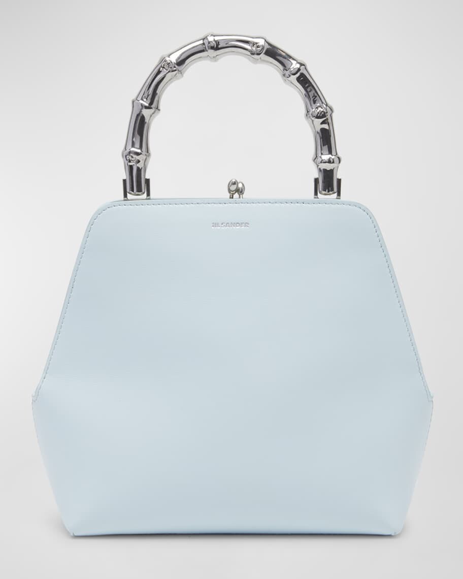 

Маленькая квадратная бамбуковая сумка Goji с верхней ручкой Jil Sander