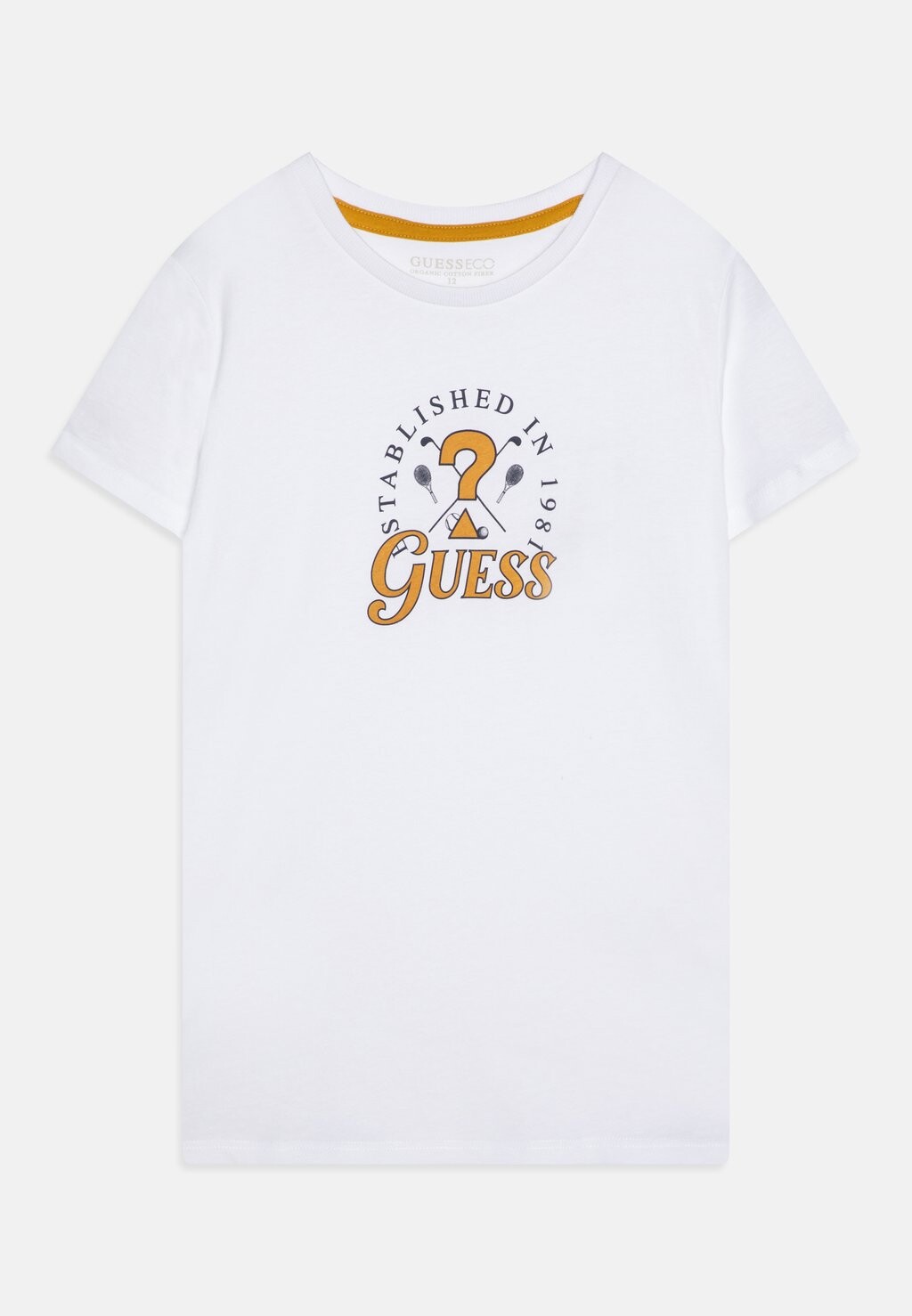 

Футболка с принтом JUNIOR Guess, цвет pure white