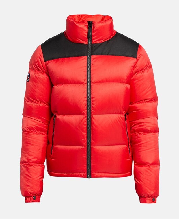 

Пуховик Superdry, красный