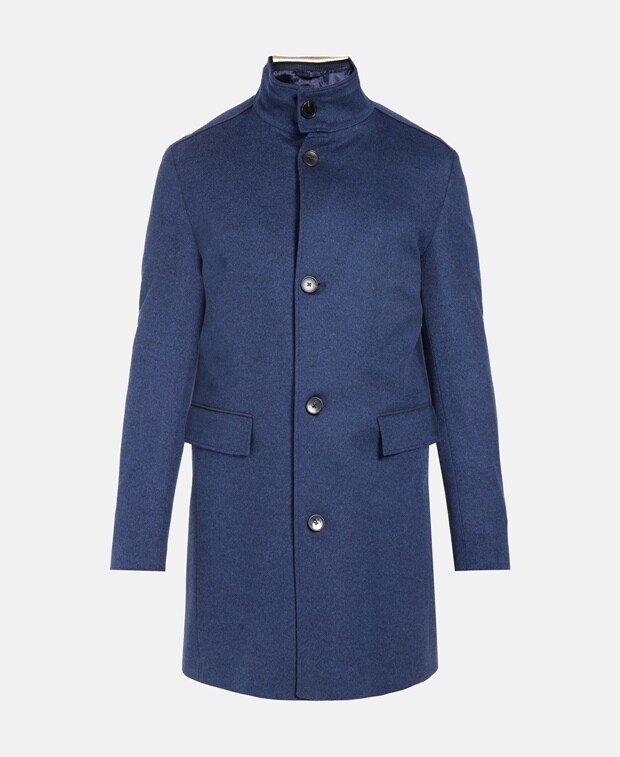 

Шерстяное пальто Boss Black, цвет Royal Blue