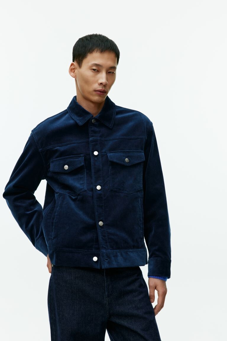 

Вельветовая куртка H&M, синий
