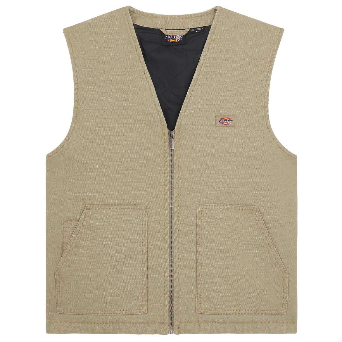 Повседневная куртка Dickies Duck Canvas Summer Vest, цвет Stone Washed Desert Sand