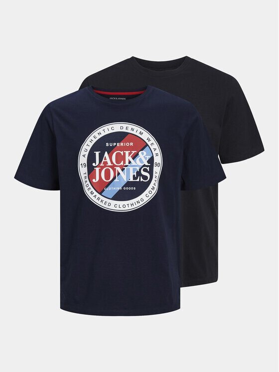 

Комплект из 2 футболок стандартного кроя Jack&Jones, черный
