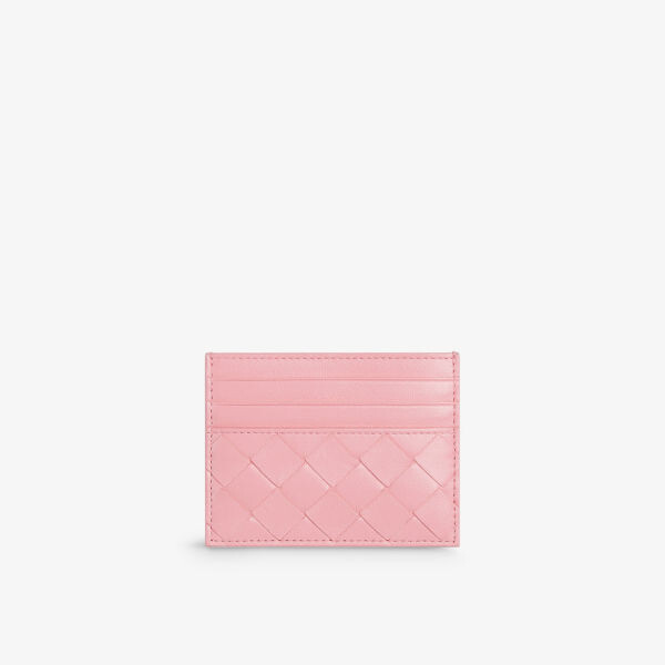 

Визитница из плетеной кожи Intrecciato Bottega Veneta, желтый