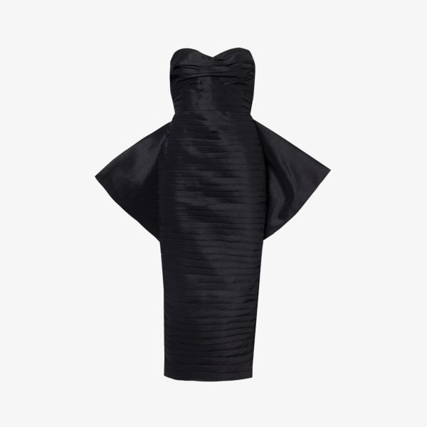 Платье миди Marji без бретелек из смесовой ткани стрейч Rachel Gilbert, черный