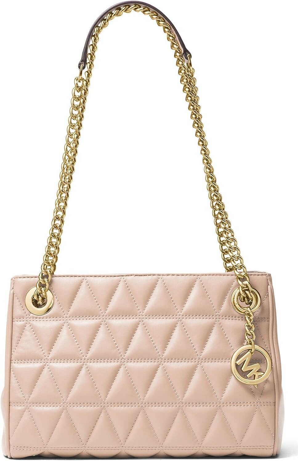 

Michael Kors Scarlett Medium стеганая кожаная сумка-мессенджер (нежно-розовый)
