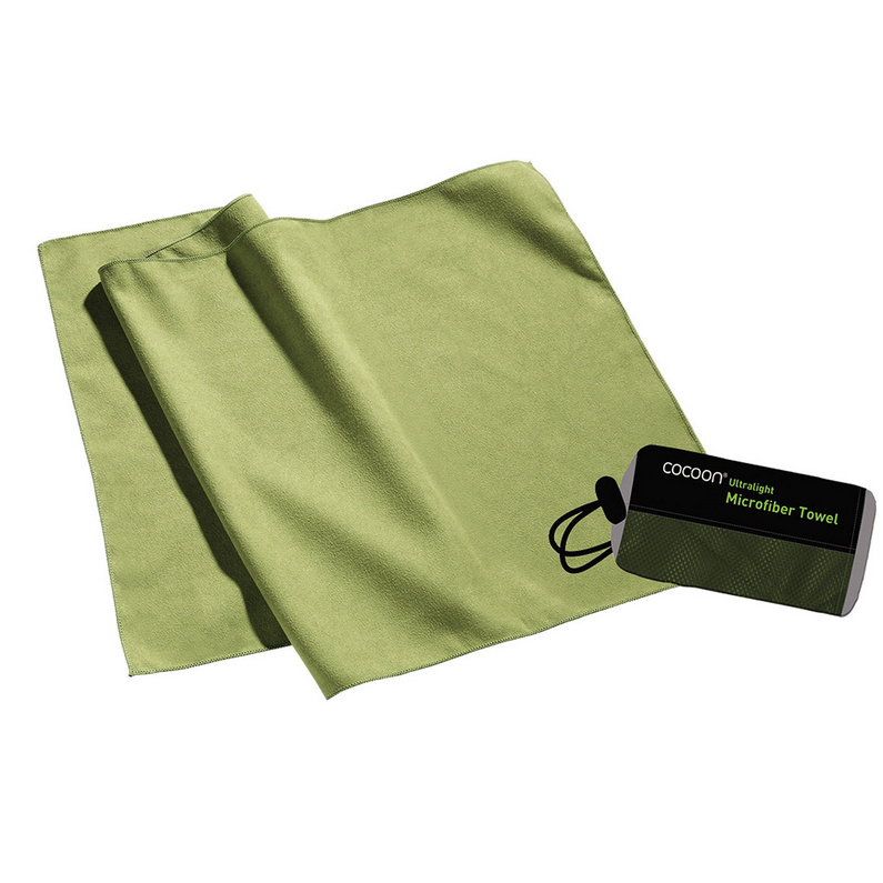 Полотенце из микрофибры Сверхлегкое Cocoon, зеленый быстросохнущее впитывающее пот хлопковое полотенце для занятий спортом на открытом воздухе