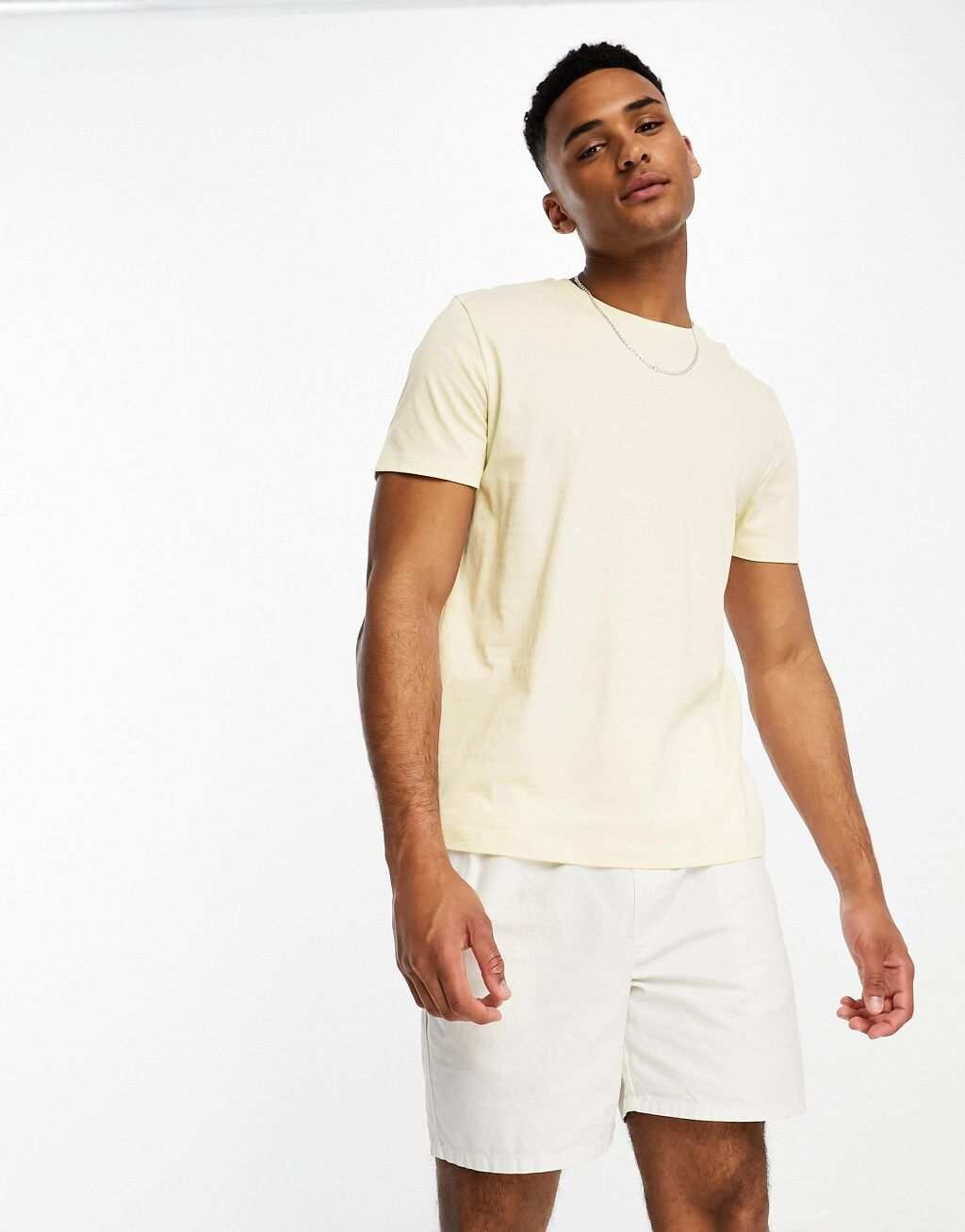 

Белая футболка с круглым вырезом ASOS DESIGN