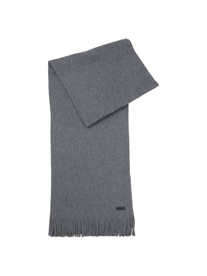 

Шарф BOSS Albas 170 cm, цвет medium grey