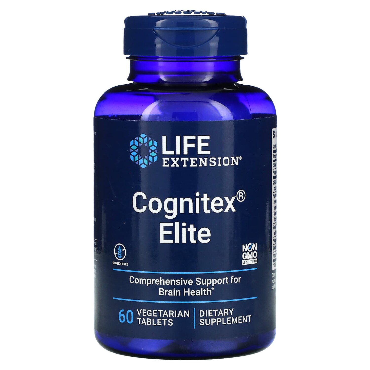 

Cognitex Elite, 60 вегетарианских таблеток, Life Extension