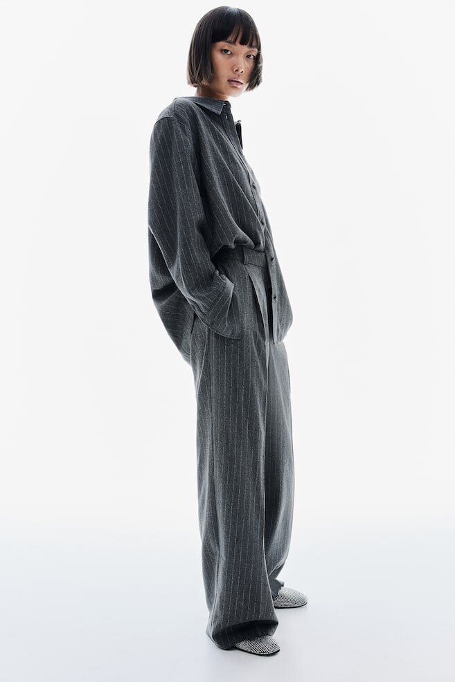 

Широкие брюки H&M, серый