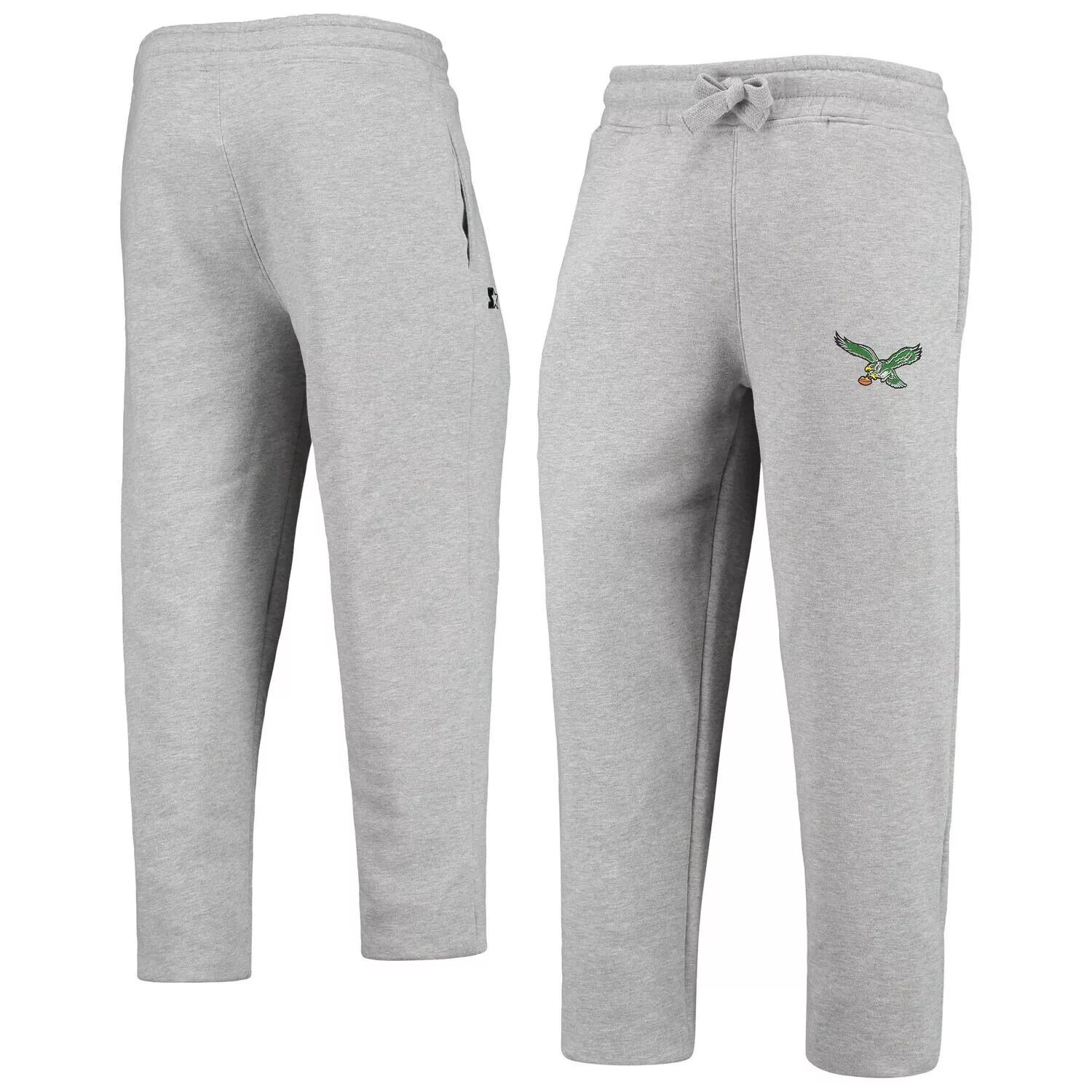 

Мужские серые спортивные штаны для бега Philadelphia Eagles Team Throwback Option Starter, Серый