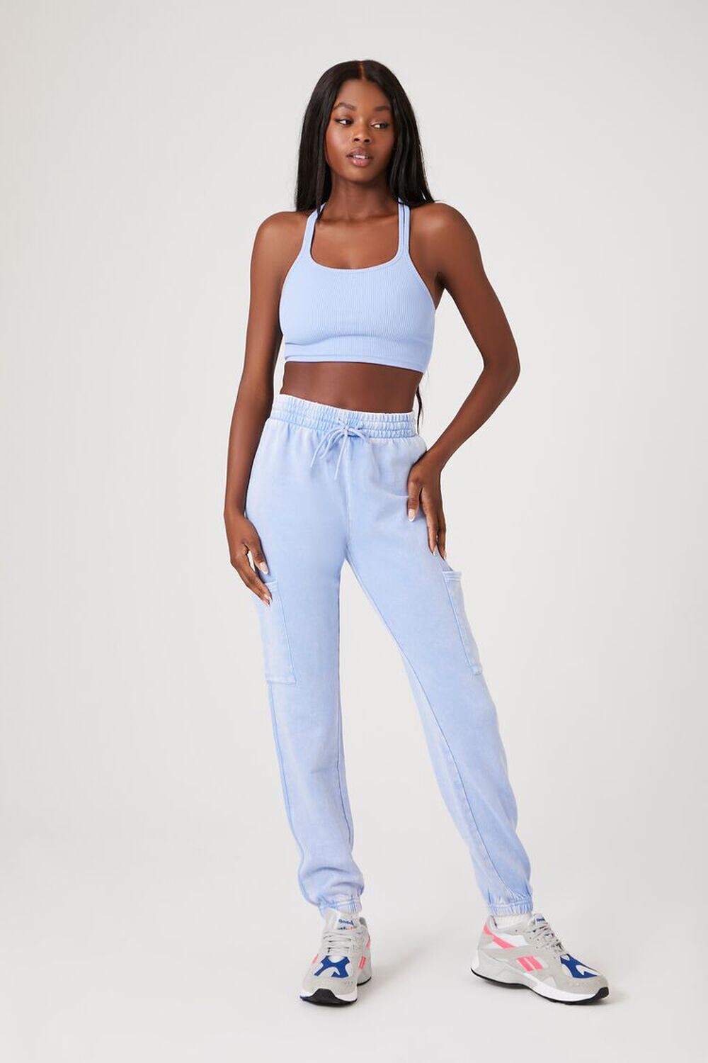 

Активные джоггеры из френч-терри Forever 21, синий