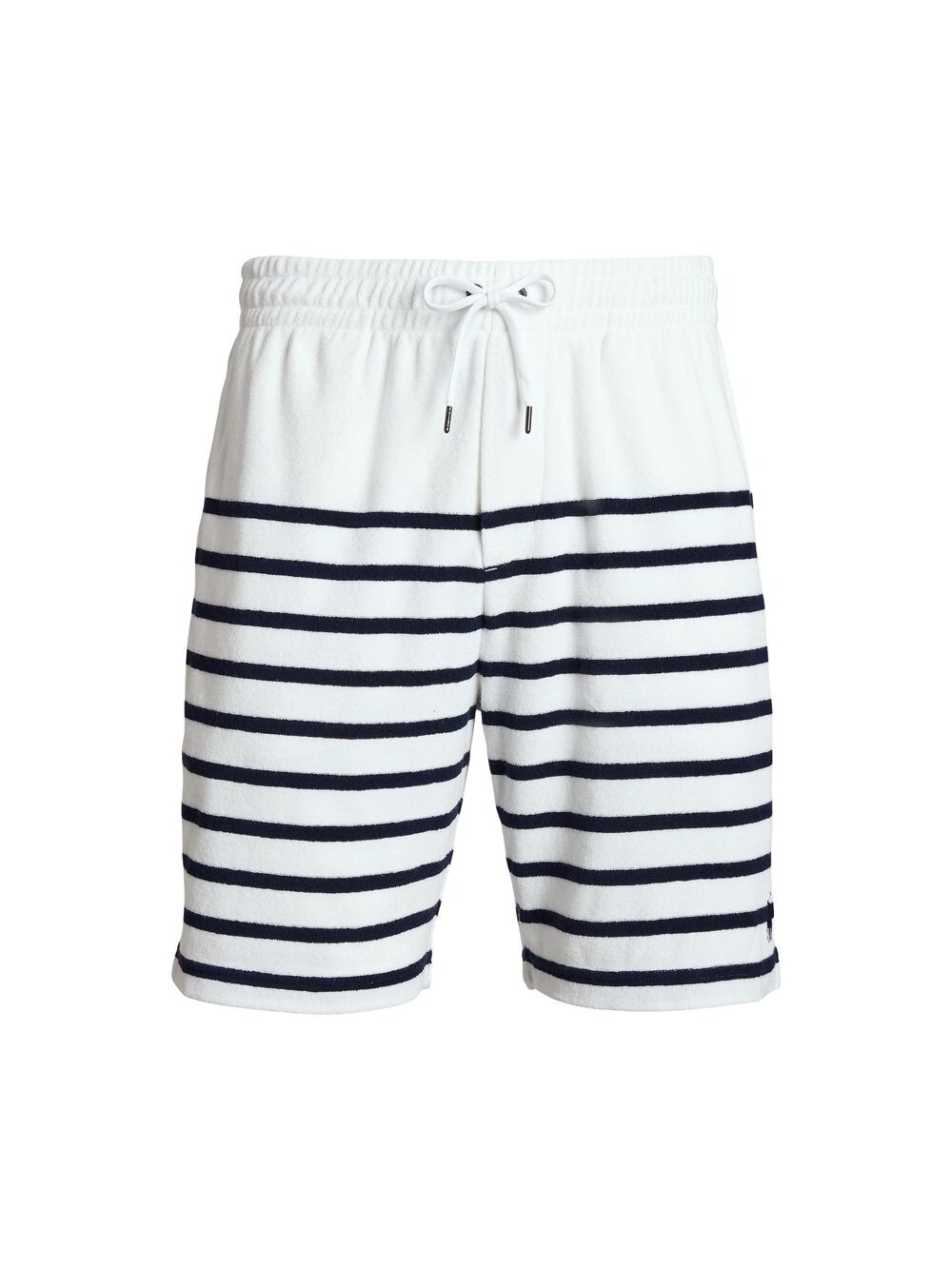 

Полосатые махровые шорты с кулиской Polo Ralph Lauren, белый