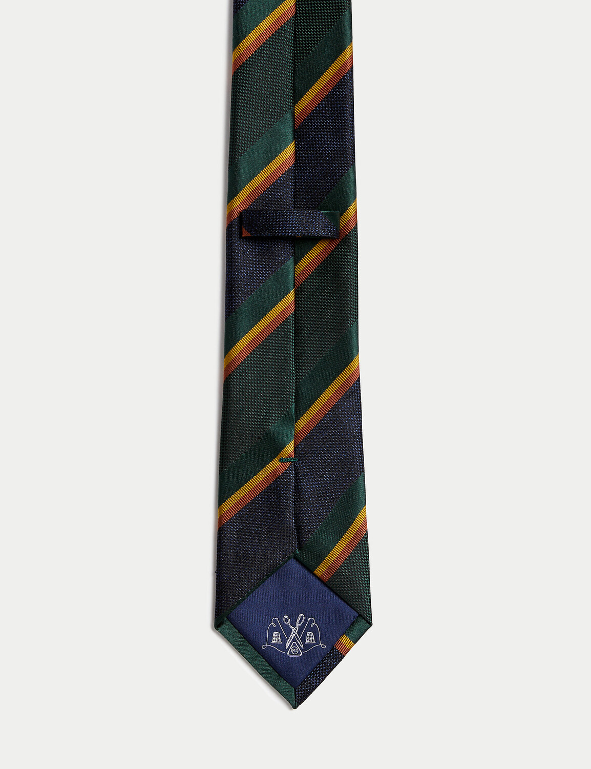 

Галстук из фактурного шелка в полоску SARTORIAL, зеленый микс