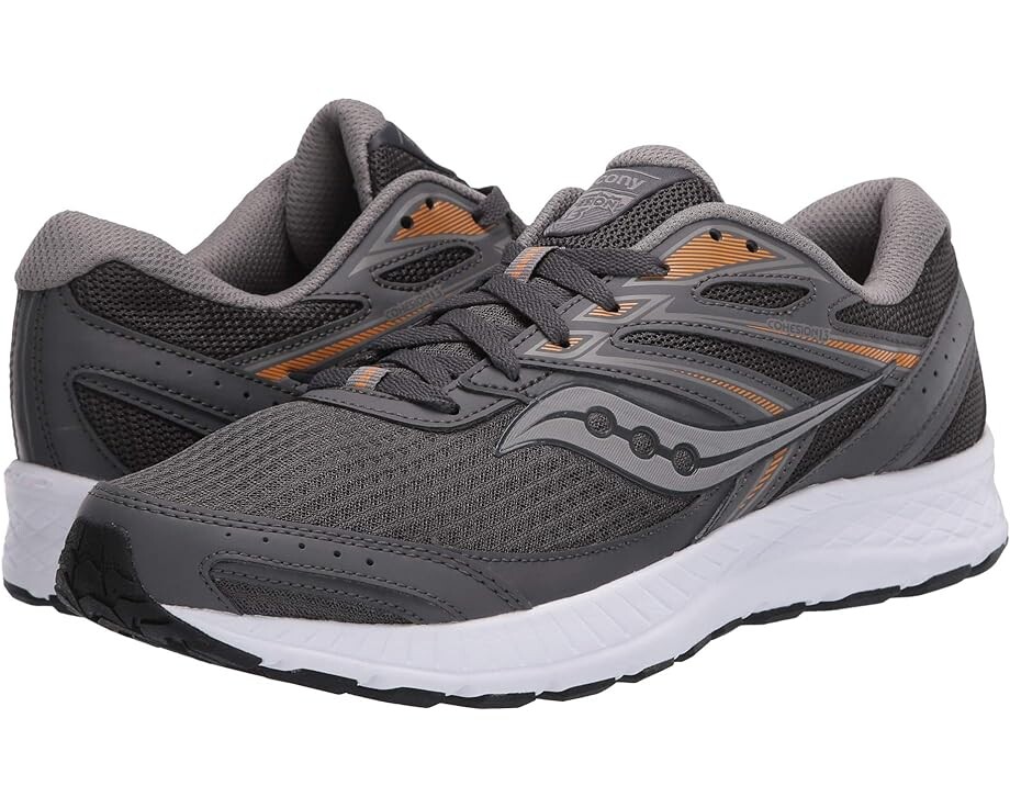 

Кроссовки Saucony Versafoam Cohesion 13, цвет Dark Grey/Orange, Серый