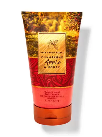 

Пенообразующий сахарный скраб для тела Champagne Apple & Honey, 8 oz / 226 g, Bath and Body Works