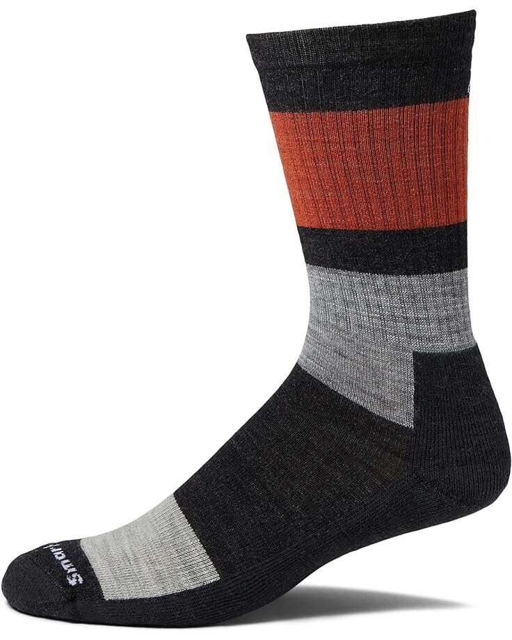 

Носки Smartwool Everyday Blocked Stripe Crew Socks, угольный