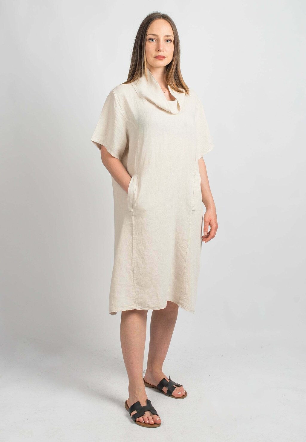 

Летнее платье Dalle Piane Cashmere, бежевый