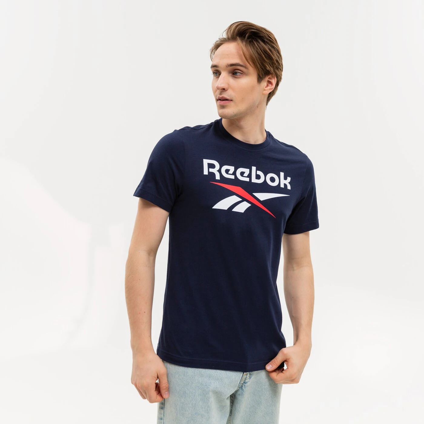 

Футболка Reebok с большим логотипом, синий