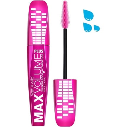 

Водостойкая тушь для ресниц Wet N Wild Max Volume Plus Amp'D Black 1 шт. 30 г, Wet 'N' Wild, Розовый