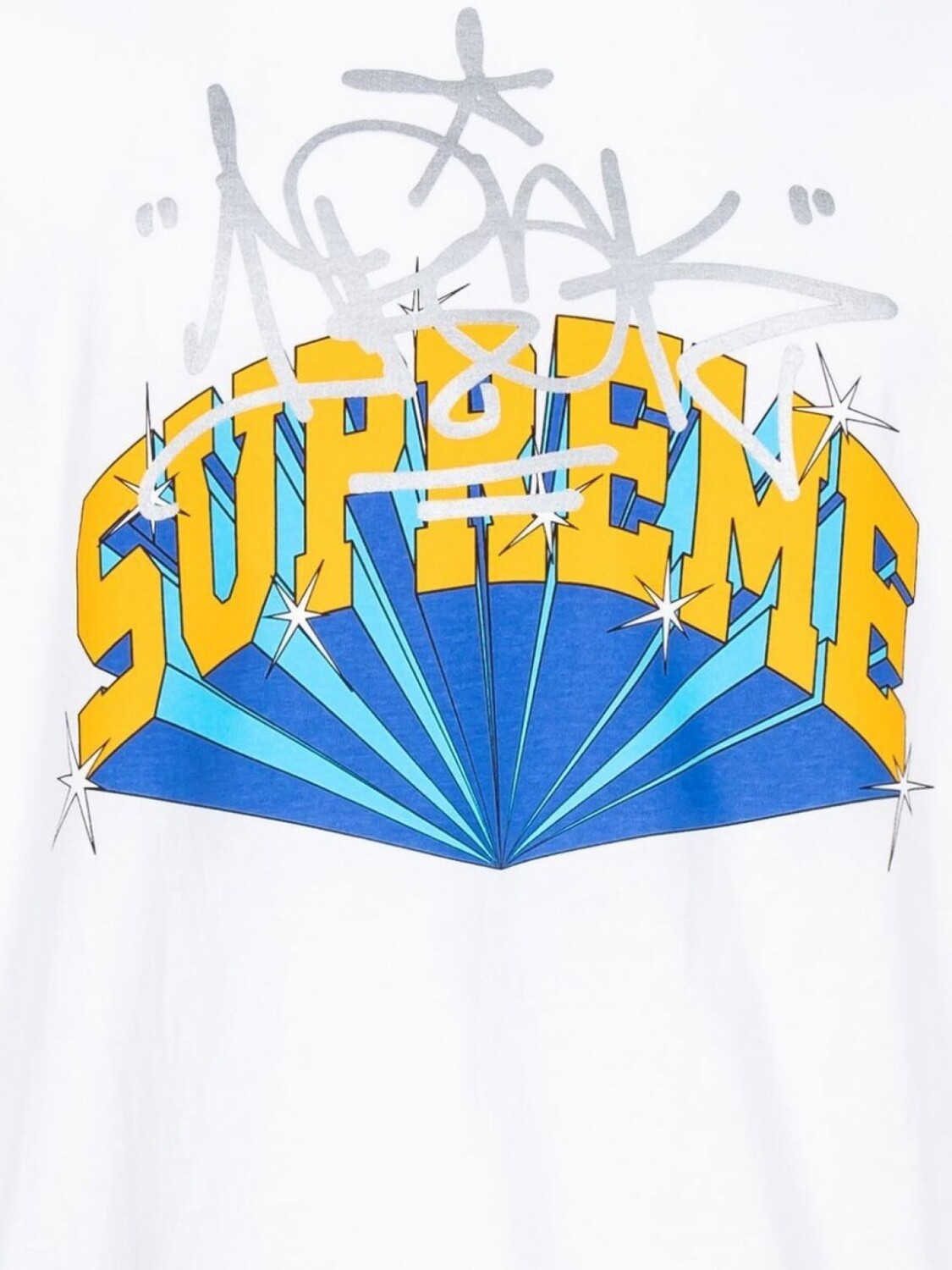

Supreme футболка Arc из коллаборации с Irak, белый