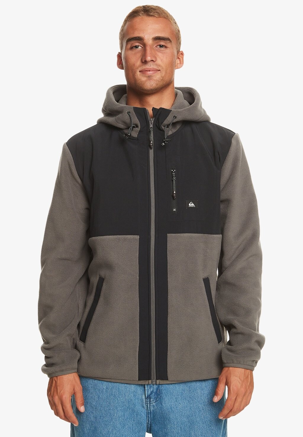 

Флисовая жилетка Quiksilver, темно-серый меланж