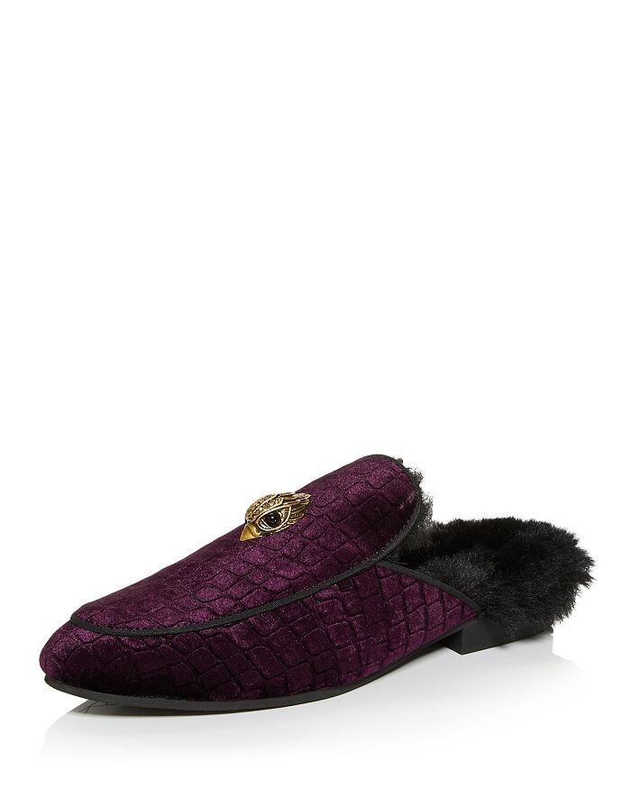 

Мужские бархатные шлепанцы без задника Hugh Eagle Head KURT GEIGER LONDON