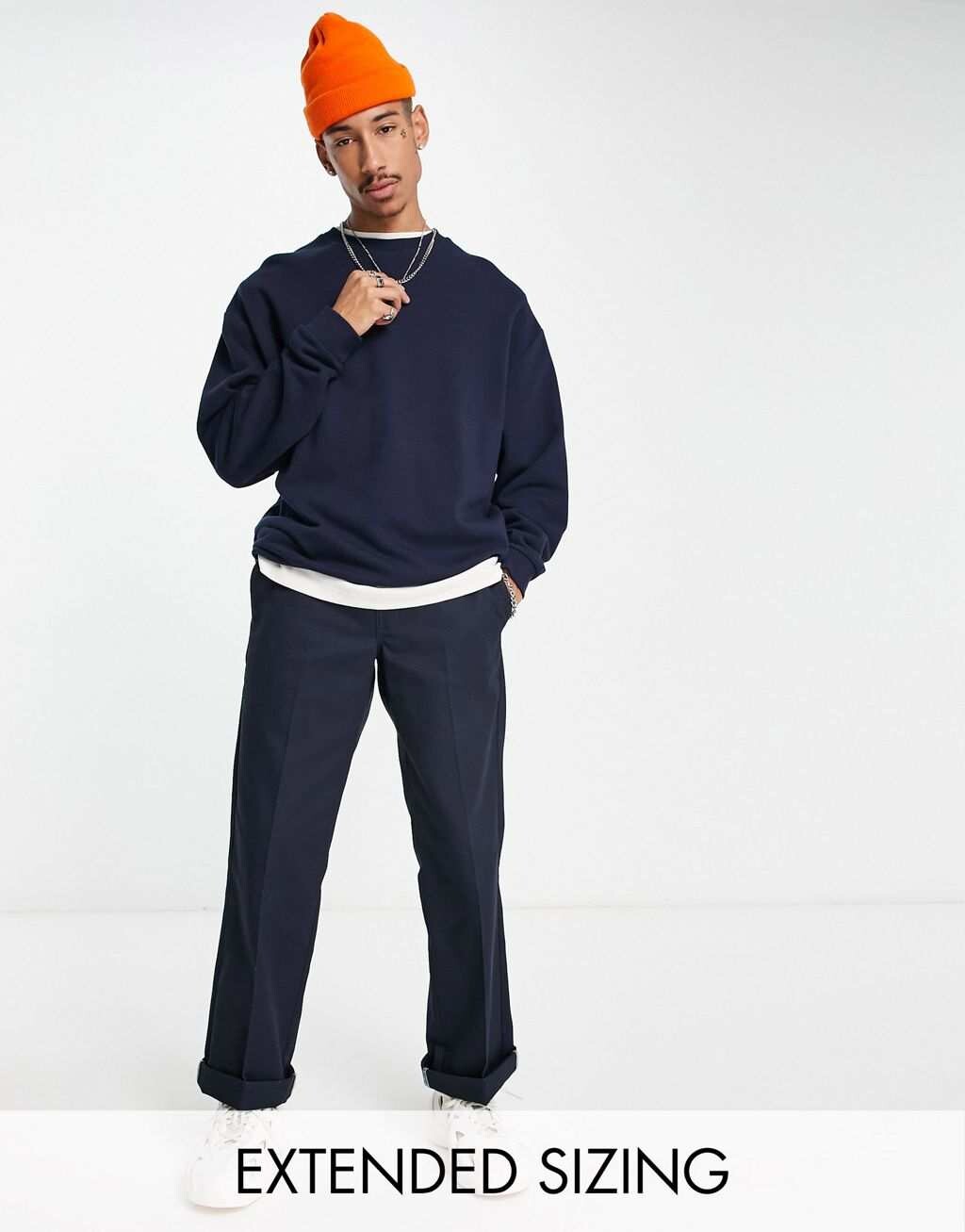 

Темно-синий оверсайз-свитшот ASOS DESIGN