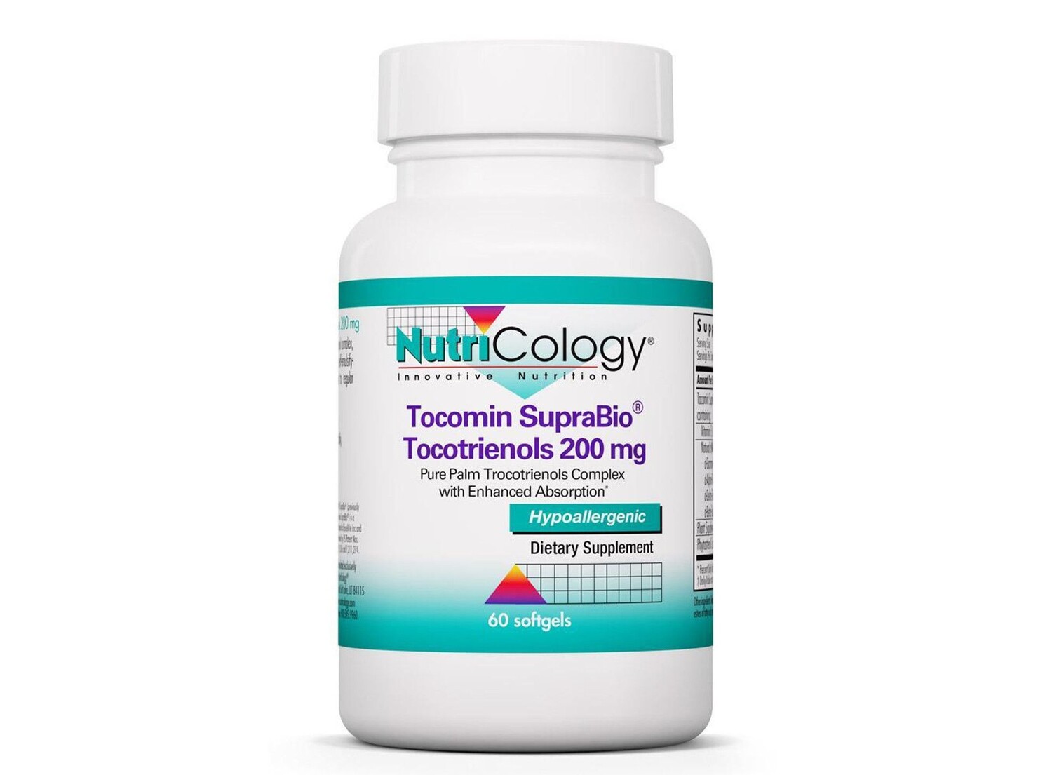 

Nutricology, Tocomin SupraBio Токотриенолы 200 мг, 60 мягких таблеток